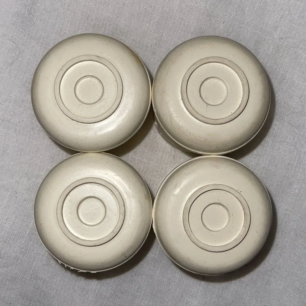 4 Pack White Rubber Furniture Leg Tips
